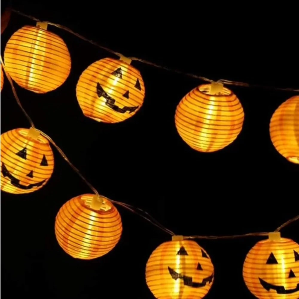 Halloween Lights Halloween Decorations Fairy Lights 10 Led Pumpkin Lanterns